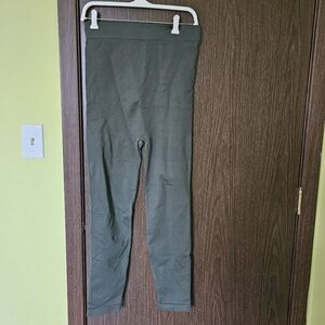 Blanqi Belly Support Maternity Leggings Green Size XL